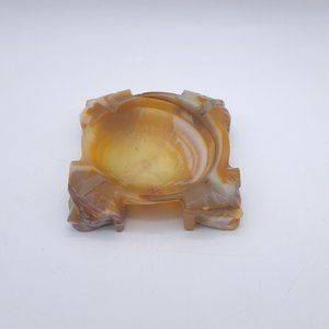 Vintage Aztec Themed Marble Ashtray